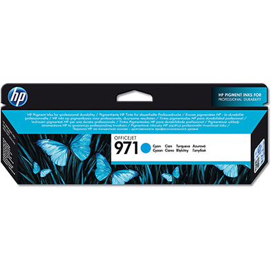 HP CN622AE No.971 Cyan Ink Cartridge (2,500 Pages)