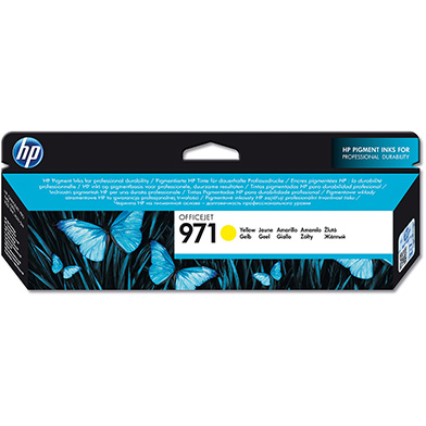 HP CN624AE No.971 Yellow Ink Cartridge (2,500 Pages)