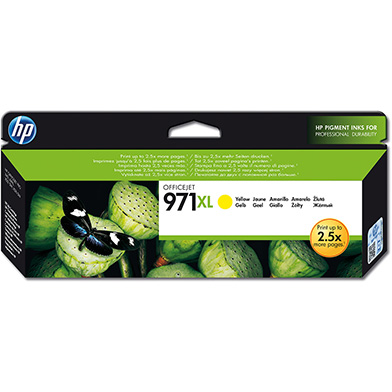 HP CN628AE No.971XL Yellow Ink Cartridge (6,600 Pages)