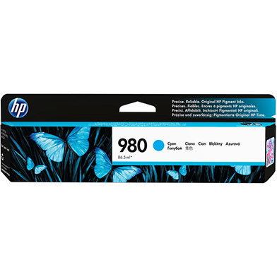 HP D8J07A 980 Cyan Ink Cartridge (6,600 pages)
