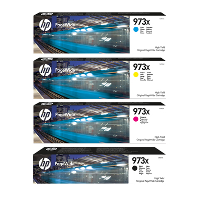 HP  973X Ink Value Pack CMY (7,000 Pages) K (10,000 Pages)