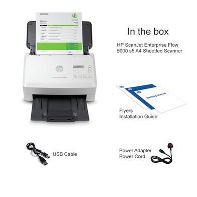 HP ScanJet Enterprise Flow 5000 s5 A4 Sheetfed Scanner - 6FW09A