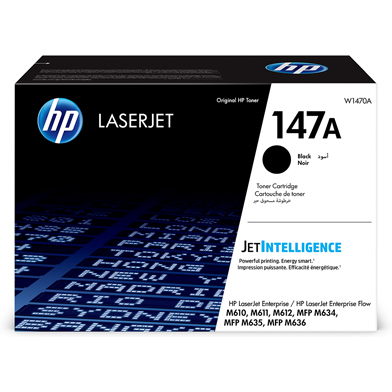HP W1470A 147A Black Toner Cartridge (10,500 Pages)