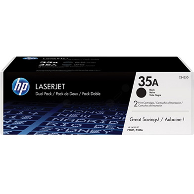 HP CB435AD 35A Black Toner Dual Pack (2 x 1,500 Pages)