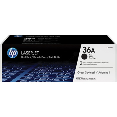 HP CB436AD 36A Black Toner Dual Pack (2 x 2,000 Pages)
