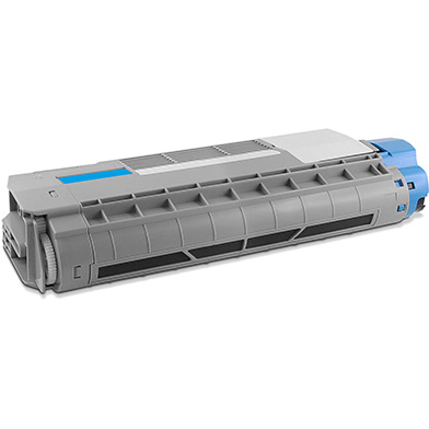 Compatible OKI High Capacity Cyan Toner Cartridge (10,000 Pages)