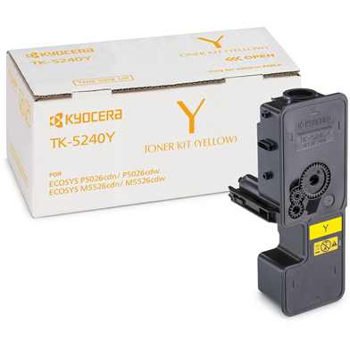 Kyocera 1T02R7ANL0 TK-5240Y Yellow Toner Cartridge (3,000 Pages)