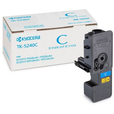 Kyocera 1T02R7CNL0 TK-5240C Cyan Toner Cartridge (3,000 Pages)