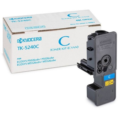 Kyocera TK-5240C Cyan Toner Cartridge (3,000 Pages) 