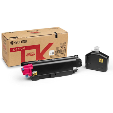 Kyocera 1T02TVBNL0 TK-5270M Magenta Toner Cartridge (6,000 Pages)