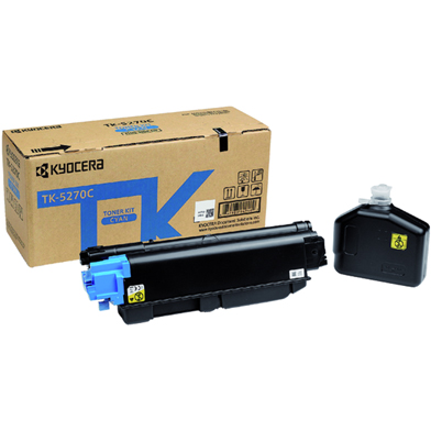 Kyocera 1T02TVCNL0 TK-5270C Cyan Toner Cartridge (6,000 Pages)