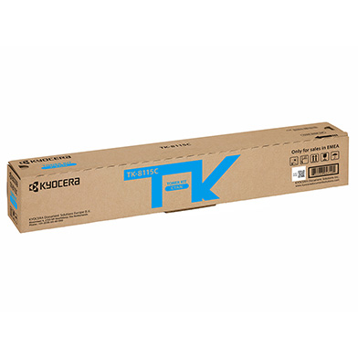 Kyocera 1T02P3CNL0 TK-8115C Cyan Toner Cartridge (6,000 Pages)