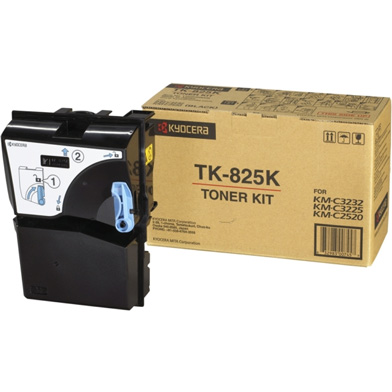 Kyocera 1T02FZ0EU0 TK-825K Black Toner Cartridge (15,000 Pages)