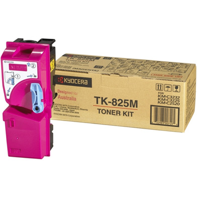 Kyocera 1T02FZBEU0 TK-825M Magenta Toner Cartridge (7,000 Pages)