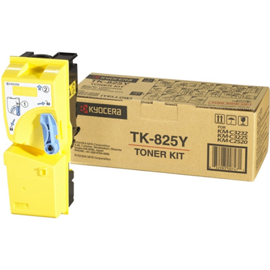 Kyocera 1T02FZAEU0 TK-825Y Yellow Toner Cartridge (7,000 Pages)