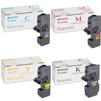 Kyocera  TK-5220 Toner Cartridge Multipack CMYK (1,200 Pages)