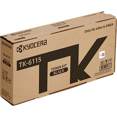Kyocera 1T02P10NL0 TK-6115 Black Toner Cartridge (15,000 Pages)