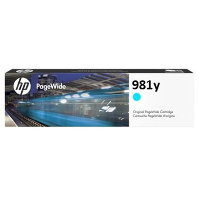 HP L0R13A 981Y Extra High Yield Cyan Original PageWide Ink Cartridge (16,000 Pages)