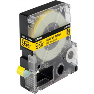 Epson LC-3YBP9 Black/Yellow 9mm (9m) tape