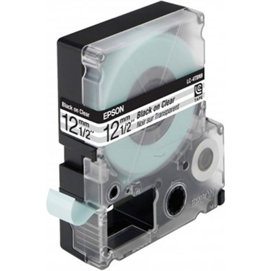 Epson LC-4TBN9 Black/Transparent 12mm (9m) tape