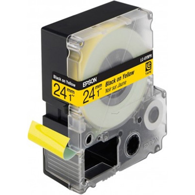 Epson LC-6YBP9 Black/Yellow 24mm (9m) tape