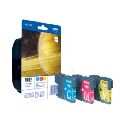 Brother LC1100RBWBP CMY Ink Cartridge Multipack (325 Pages)