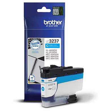 Brother LC3237C Cyan High Yield Ink Cartridge (1,500 Pages)