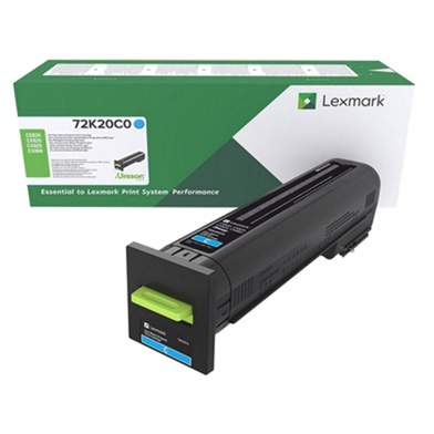 Lexmark 72K20C0 Cyan Return Programme Toner Cartridge (8,000 Pages)