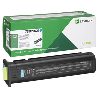 Lexmark 73B20C0 Cyan Return Programme Toner Cartridge (15,000 Pages)