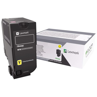 Lexmark 75B0040 Yellow Toner Cartridge (10,000 Pages)