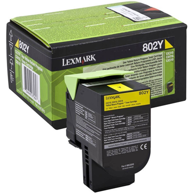 Lexmark 80C20Y0 802Y Yellow RP Toner Cartridge (1,000 Pages)