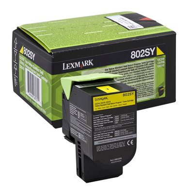 Lexmark 80C2SY0 802SY Yellow Standard RP Toner Cartridge (2,000 Pages)