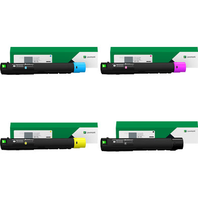 Lexmark  High Capacity Toner Cartridge Value Pack CMY (16,500 Pages) K (28,000 Pages)