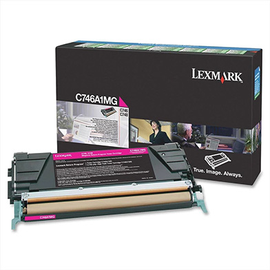 Lexmark C746A1MG Magenta Return Program Toner Cartridge (7,000 Pages)