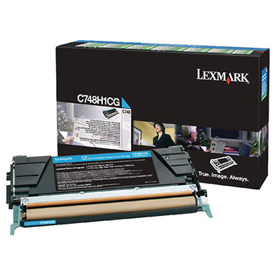 Lexmark C748H1CG Cyan High Yield Return Program Toner Cartridge (10,000 Pages)