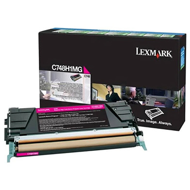 Lexmark C748H1MG Magenta High Yield Return Program Toner Cartridge (10,000 Pages)