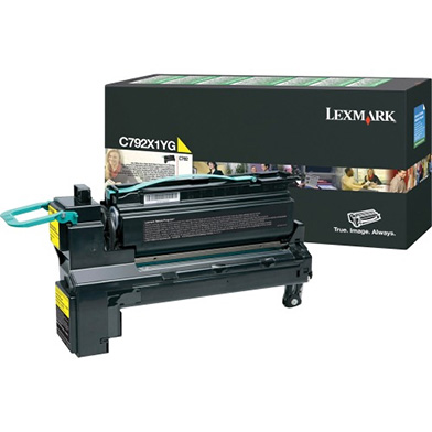 Lexmark C792X1YG Yellow Extra High-Cap Return Program Toner Cartridge (20,000 Pages)