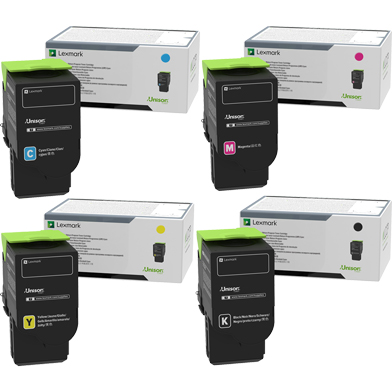 Lexmark Ultra High Yield Toner Value Pack CMY (7K Pages) K (10.5K Pages) 