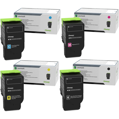 Lexmark  Ultra High Yield Toner Value Pack CMY (7K Pages) K (10.5K Pages)