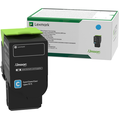 Lexmark 78C20C0 Cyan Return Programme Toner Cartridge (1,400 Pages)