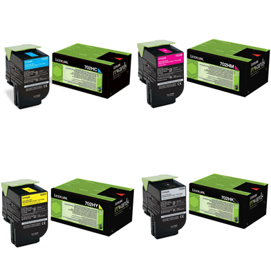 Lexmark  702H Toner Value Pack CMY (3k) K (4k)