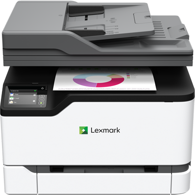 Lexmark MC3326i + High Capacity Toner Pack K (3,000 Pages) CMY (2,500 Pages)