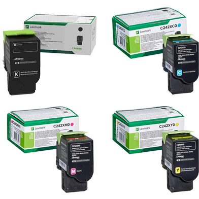 Lexmark  Ultra High Capacity RP Toner Cartridge Value Pack CMY (3,500 Pages) K (8,000 Pages)