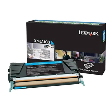 Lexmark X746A1CG Cyan Return Programme Toner Cartridge (7,000 Pages)