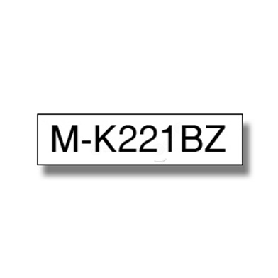Brother MK221BZ MK-221BZ 9mm Labelling Tape (BLACK ON WHITE)