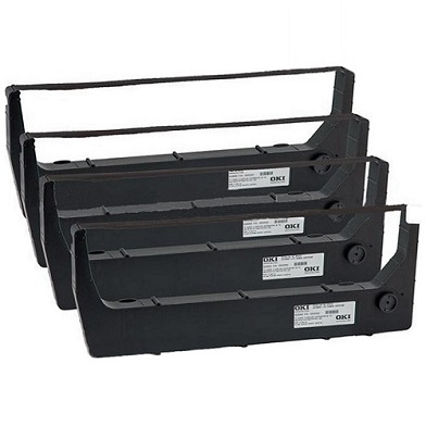 OKI Black Ribbon Cartridge 4-Pack (30,000 Pages Each)