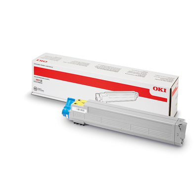 OKI 43837129 Yellow Toner Cartridge (22,000 Pages)