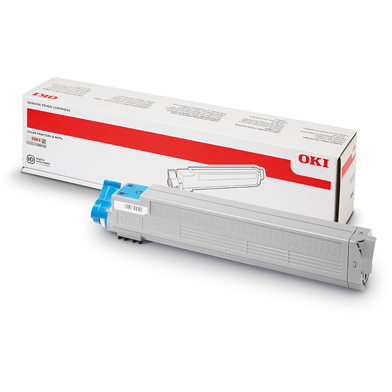 OKI 43837131 Cyan Toner Cartridge (22,000 Pages)