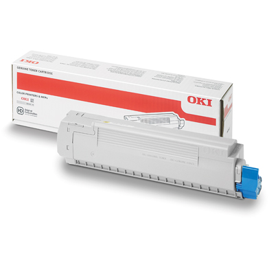 OKI 44059165 Yellow Toner Cartridge (7,300 Pages)