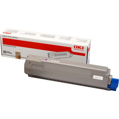 OKI 44643002 Magenta Toner Cartridge (7,300 Pages)